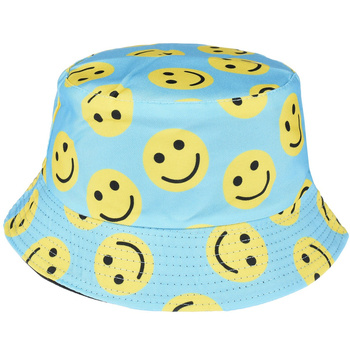 SMILE na błękicie dwustronny kapelusz dziecięcy bucket hat KAP-MD