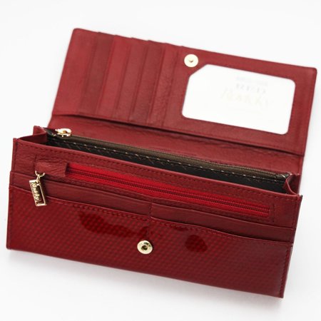 Skórzany damski portfel Rovicky 8805-SBR RFID