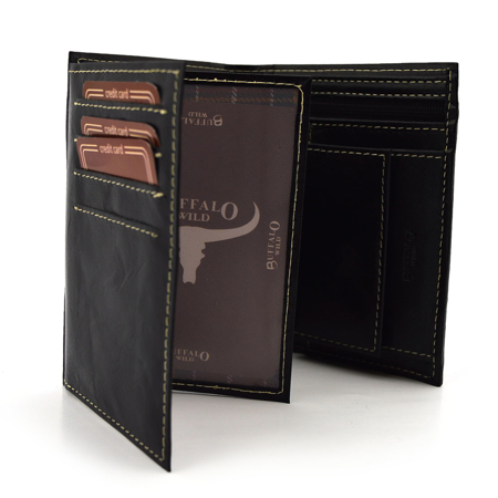 Skórzany męski portfel Wild RM-06-BAW-T
